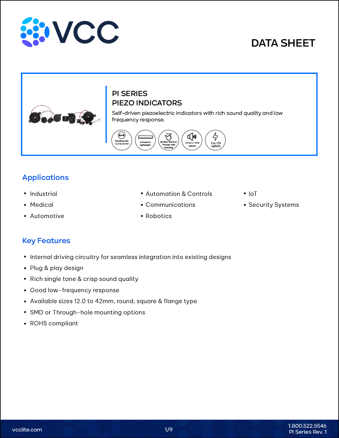 Rocker Switches datasheet